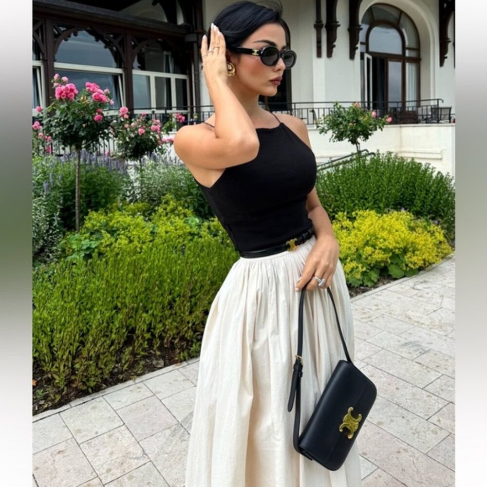 ZARA RUFFLY WAIST SKIRT ZW COLLECTION